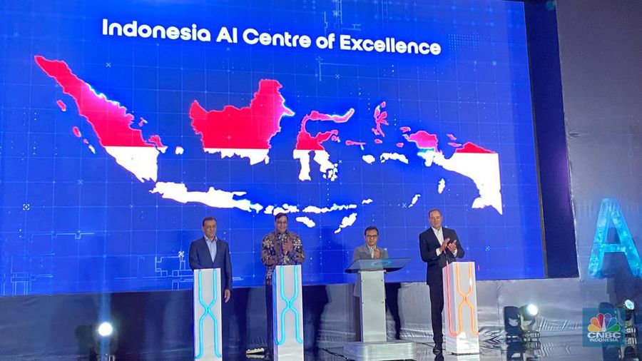 Pembukaan AI Center of Exellence di Indonesia oleh Wakil Menteri Komdigi Nezar Patria.