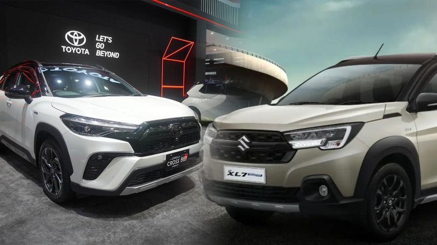 Foto kolase mobil LCGC dan Hybrid. (CNBC Indonesia)