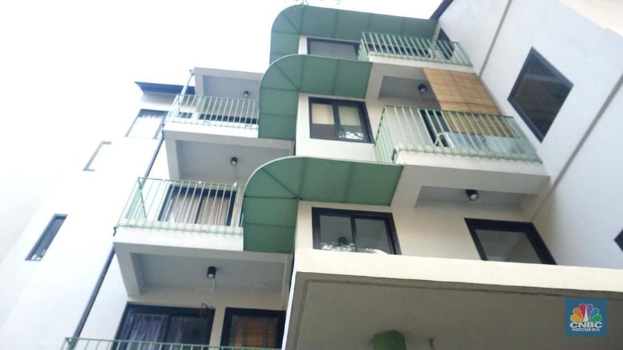 Hunian flat di kawasan Menteng, Jakarta, Jumat (11/7/2025). (CNBC Indonesia/Muhammad Sabki)