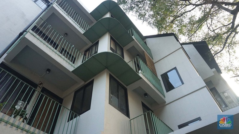 Hunian flat di kawasan Menteng, Jakarta, Jumat (11/7/2025). (CNBC Indonesia/Muhammad Sabki)