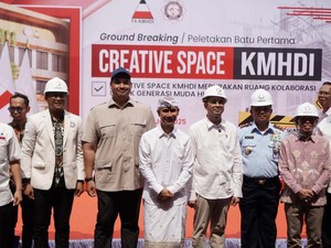 KMHDI Groundbreaking Creative Space Bersama Menpora dan Raffi Ahmad