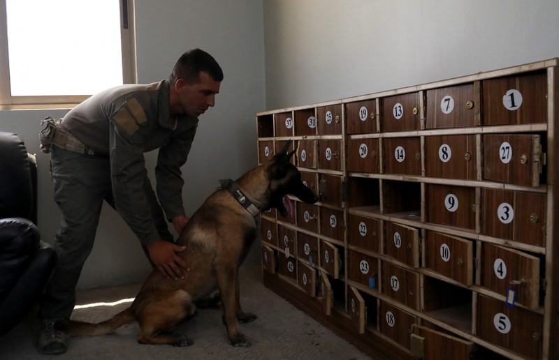 Pusat pelatihan intensif di Pusat K9 Nasional Yordania di Amman. (REUTERS/Alaa Al Sukhni) Pusat pelatihan intensif di Pusat K9 Nasional Yordania di Amman. (REUTERS/Alaa Al Sukhni)