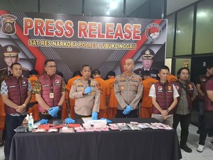 62 Pengedar Narkoba di Lubuklinggau Ditangkap Selama 6 Bulan Terakhir