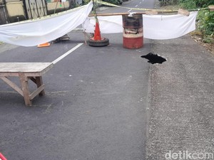 Jalan di Tabanan Jebol Lagi, Kini Terjadi di Kerambitan