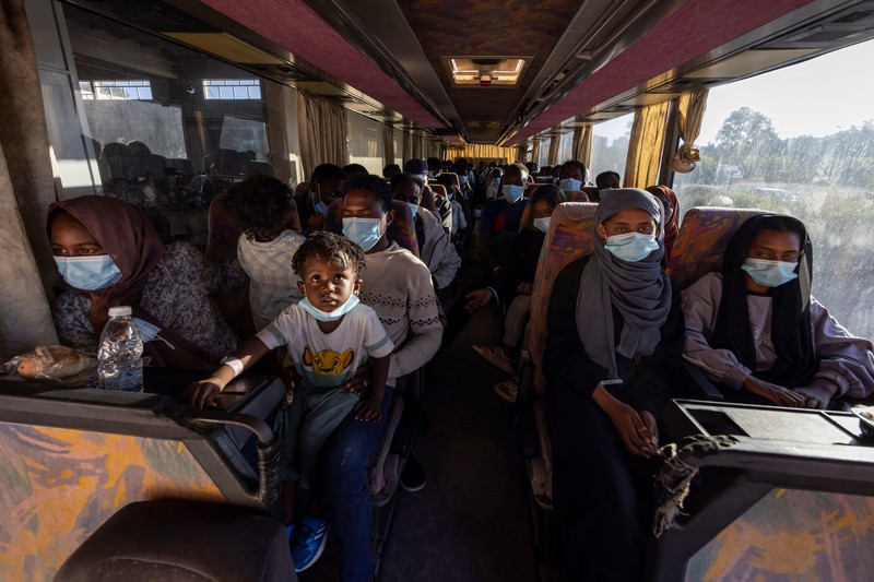 MIGRATION-GREECE/NORTH AFRICA A group of newly-arrived migrants board a ferry bound for Piraeus, mainland Greece, in Souda, on the island of Crete, Greece, July 11, 2025. REUTERS/Nicolas Economou