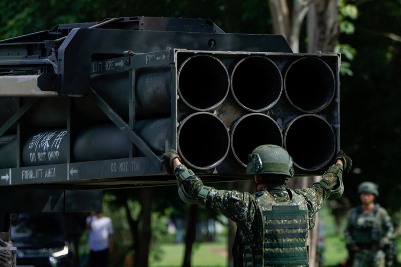 A High Mobility Artillery Rocket System (HIMARS) is on display at a park during Taiwan's annual Han Kuang military exercise in Taichung. REUTERS/Ann Wang A High Mobility Artillery Rocket System (HIMARS) is on display at a park during Taiwan's annual Han Kuang military exercise in Taichung. REUTERS/Ann Wang