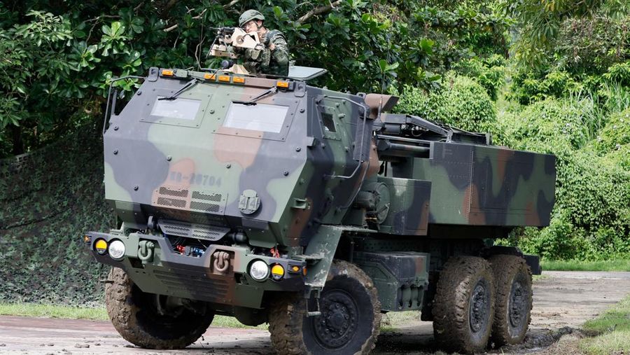 A High Mobility Artillery Rocket System (HIMARS) is on display at a park during Taiwan's annual Han Kuang military exercise in Taichung. REUTERS/Ann Wang A High Mobility Artillery Rocket System (HIMARS) is on display at a park during Taiwan's annual Han Kuang military exercise in Taichung. REUTERS/Ann Wang