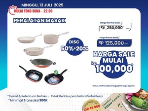 Merapat Bun! Perlengkapan Masak Murah Banget di Transmart Full Day Sale