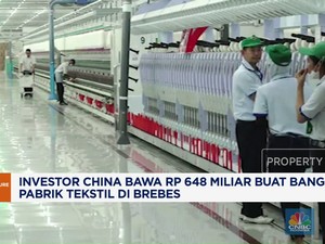 Video: China Investasi Rp648 M Bangun Pabrik Tekstil di Brebes