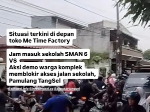 MPLS Hari Pertama, Akses ke SMAN 6 dan SMPN 17 Tangsel Ditutup Warga