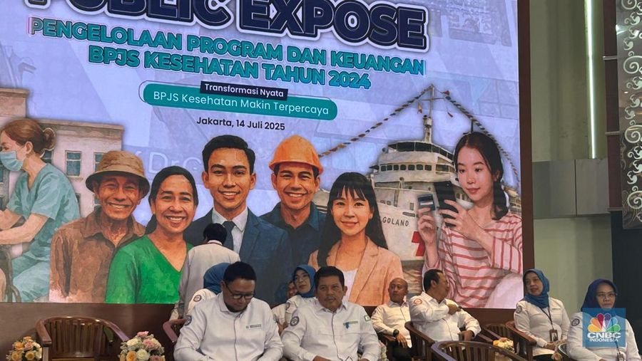 Kegiatan media briefing dan silaturahmi pimpinan DJP dengan awak media, Senin (14/7/2025). (CNBC Indonesia/Zefanya Aprilia)