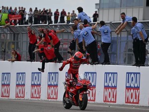 Cerita Unik di Balik Selebrasi Aura Farming Marquez di MotoGP Jerman