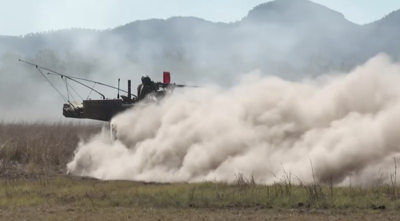 HIMARS rockets are fired by Australian, U.S. and Singapore defence forces as part of the Talisman Sabre 2025 joint war fighting exercise, at Shoalwater Bay, Queensland, Australia, July 14, 2025.  REUTERS/Kirsty Needham