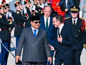 Usai dari Brussel, Prabowo Tiba di Paris untuk Hadiri Bastille Day
