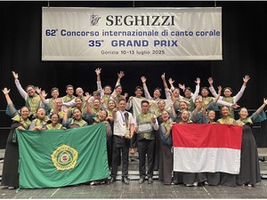 Campione! PSM Unpar Juara Utama Kompetisi Paduan Suara Dunia di Italia