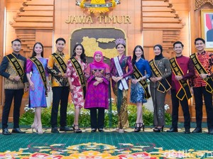 Sambut Puteri Indonesia 2025 Pulang ke Jatim, Khofifah Dorong Hal Ini