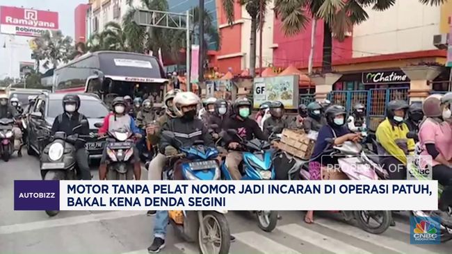 Video: Motor Tanpa Pelat Nomor Jadi Target Razia, Siap-Siap Denda