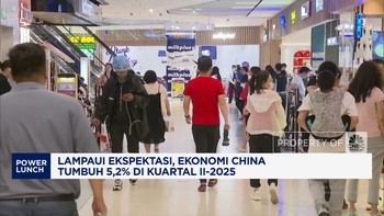 Video: Lampaui Ekspektasi, Ekonomi China Tumbuh 5,2% di Q2-2025