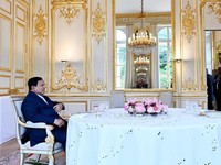 Intip Keakraban Prabowo dan Macron di Paris Prancis
