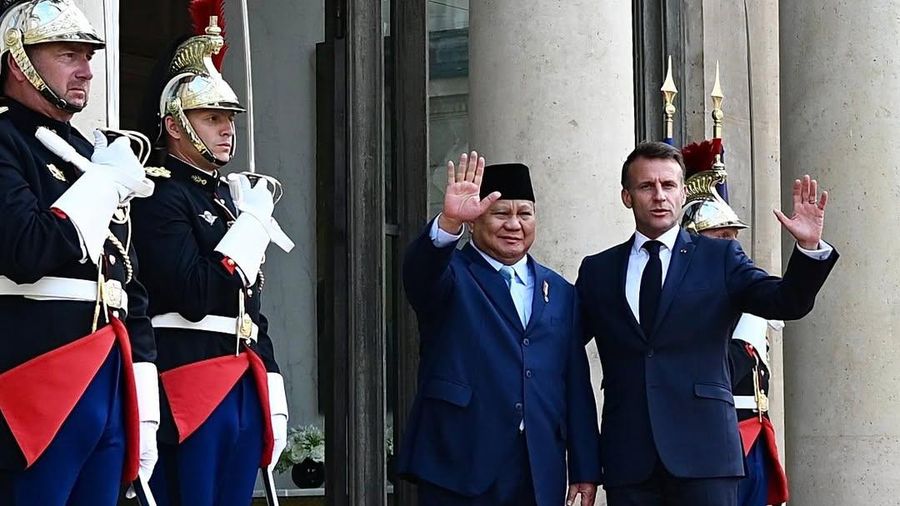 Presiden Prabowo Subianto menjadi tamu kehormatan dalam upacara peringatan Hari Nasional Prancis atau Bastille Day, pada Senin, 14 Juli 2025, di Paris, Prancis. (Instagram/Prabowo)