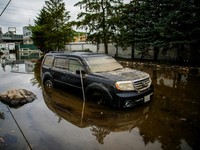 Efek Banjir New York, Transportasi Lumpuh dan Warga Terjebak