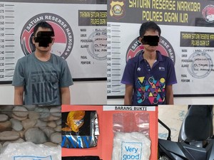 2 Pria di Ogan Ilir Ditangkap Bawa 1 Kg Sabu, Dikendalikan Napi Lapas Riau