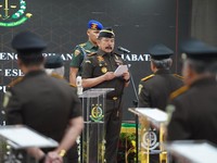 Jaksa Agung Lantik 34 Pejabat, Harli Siregar Jadi Kajati Sumatra Utara