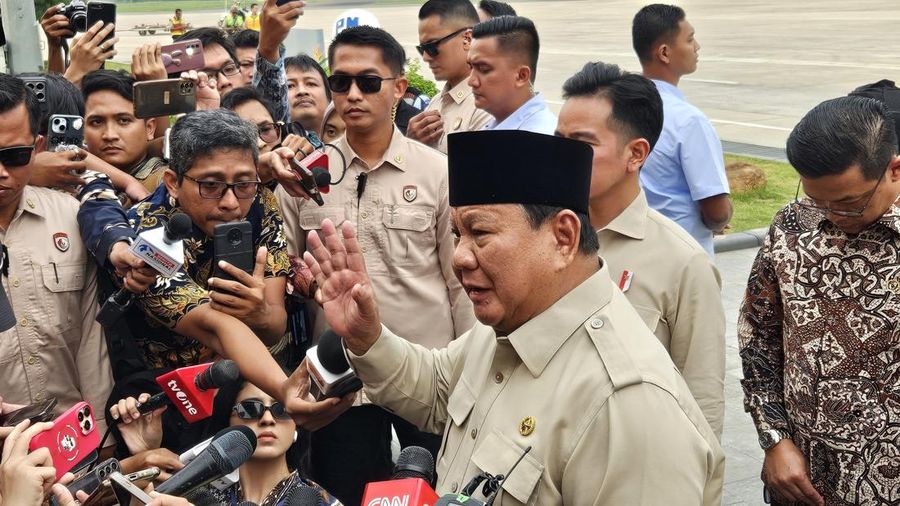 Ketibaan presiden RI Prabowo Subianto, di Pangkalan TNI Angkatan Udara Halim Perdanakusuma, Jakarta Timur. (Dok/Ist)