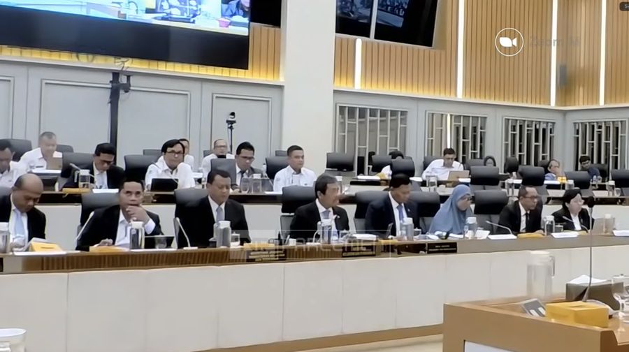 Komisi IV RI Rapat Kerja dengan Menteri Kelautan dan Perikanan RI, Sakti Wahyu Trenggono. (Tangkapan Layar Youtube)