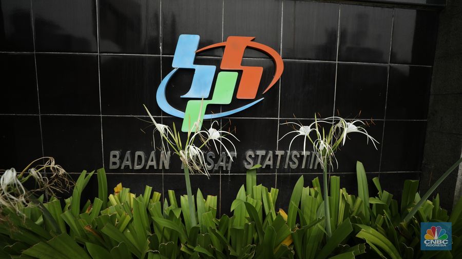 Logo Badan Pusat Statistik (BPS). (CNBC Indonesia/Tri Susilo)