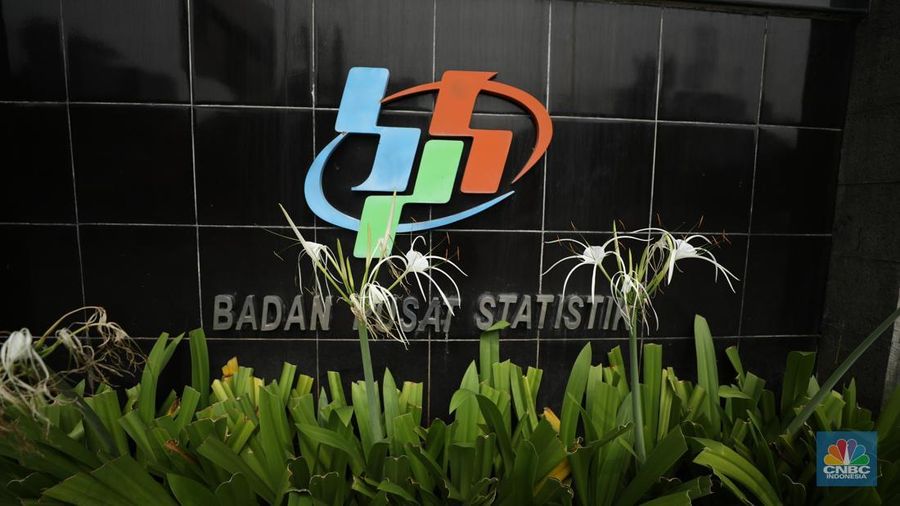 Logo Badan Pusat Statistik (BPS). (CNBC Indonesia/Tri Susilo)