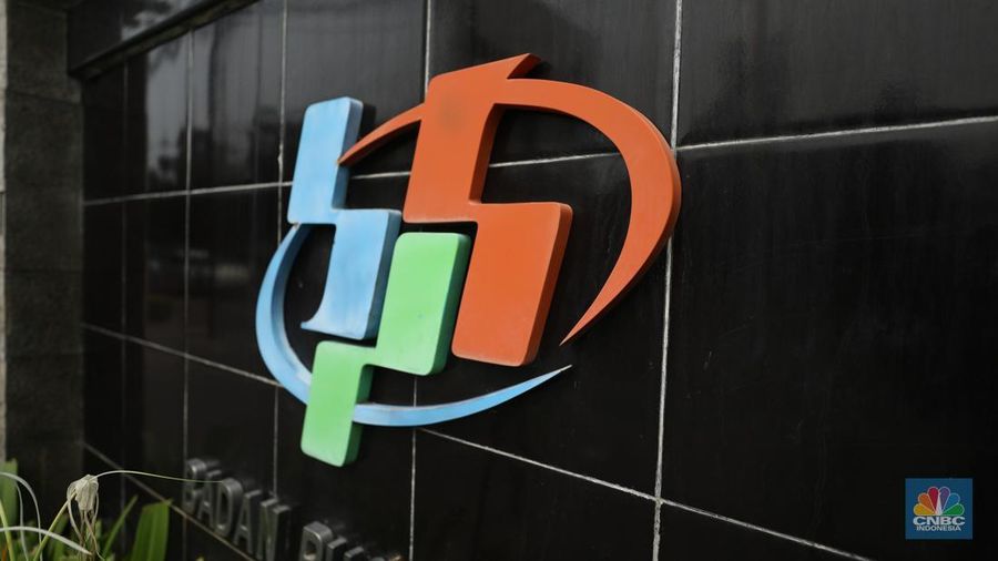 Logo Badan Pusat Statistik (BPS). (CNBC Indonesia/Tri Susilo)
