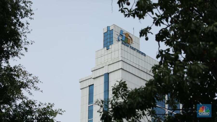 Logo Badan Pusat Statistik (BPS). (CNBC Indonesia/Tri Susilo)