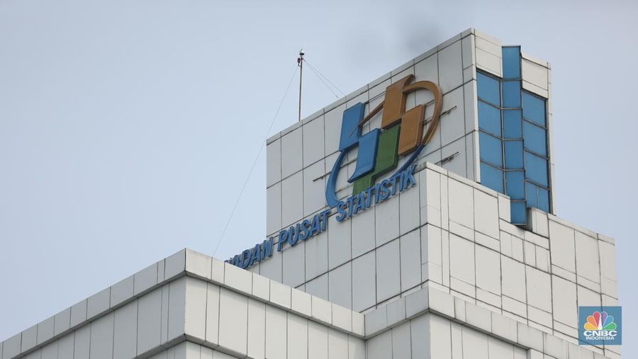 Logo Badan Pusat Statistik (BPS). (CNBC Indonesia/Tri Susilo)