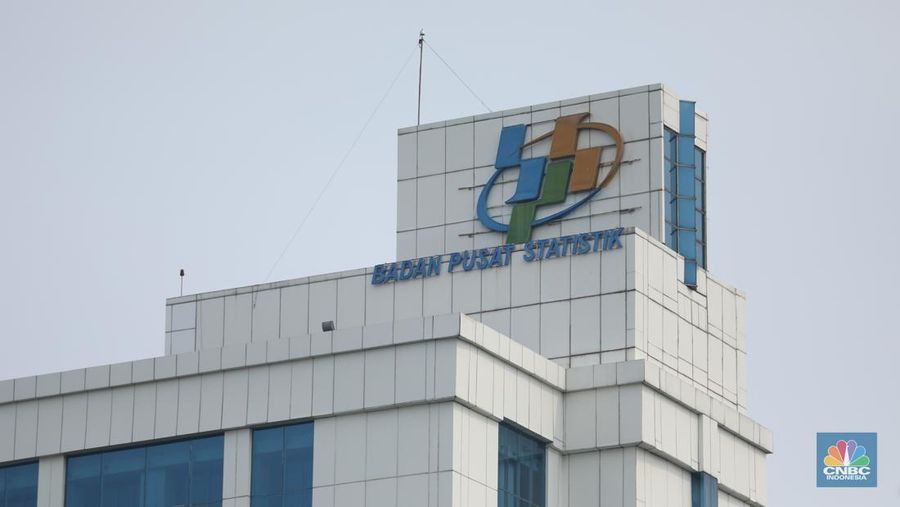 Logo Badan Pusat Statistik (BPS). (CNBC Indonesia/Tri Susilo)
