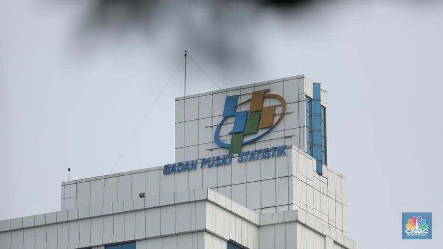 Logo Badan Pusat Statistik (BPS). (CNBC Indonesia/Tri Susilo)
