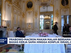 Video: Prabowo-Macron Makan Malam, Bahas Kerja Sama RI-Prancis