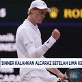Video: Sinner Kalahkan Alcaraz Setelah Lima Kekalahan Beruntun