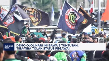 Video: Demo Ojol Bawa 3 Tuntutan, Tiba-Tiba Tolak Status Jadi Pegawai