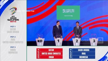 Hasil Drawing Kualifikasi Piala Dunia: Indonesia vs Arab Saudi Lagi