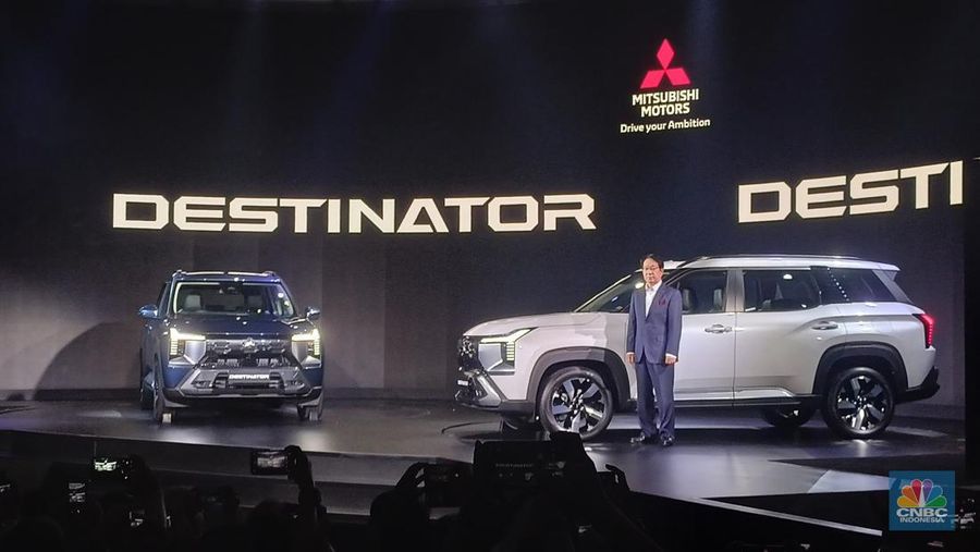 Mitsubishi Motors Corporation hari ini memperkenalkan Mitsubishi All-New Destinator, sebuah model midsize SUV di Indonesia. (CNBC Indonesia/Ferry Sandi)