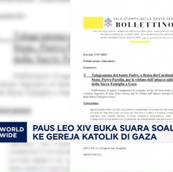 Video: Israel Bom Gereja Katolik di Gaza, Paus Leo XIV Buka Suara