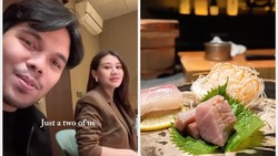 Tanpa Baby Arash, Thariq Halilintar dan Aaliyah Asyik Sushi Date