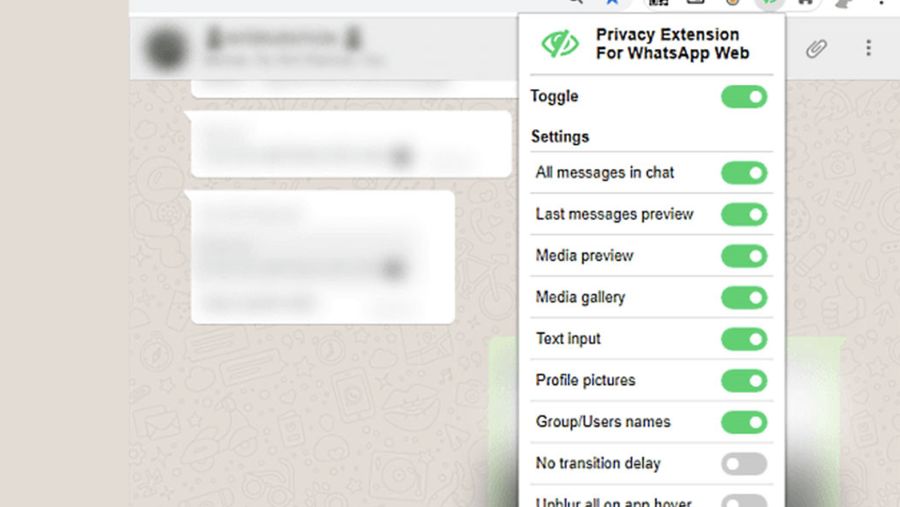 Whatsapp Blur. (Tangkapan Layar)