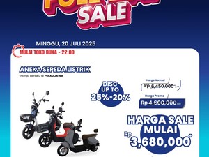 Beli Sepeda Listrik Jadi Hemat di Transmart Full Day Sale