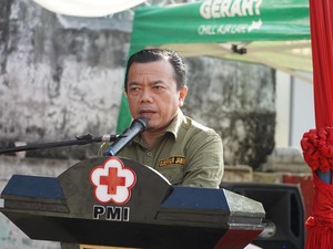 Al Haris Ajak Warga Gencarkan Aksi Donor Darah untuk Stok RS Jambi
