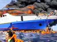 KM Barcelona 5 Terbakar di Talise, Kemenhub Kerahkan Tim Evakuasi