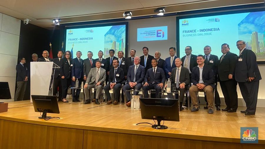 Mouvement des Entreprises de France International, Minggu (20/7/2025). (CNBC Indonesia/Sefti Oktarianisa)