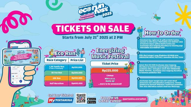Jangan Sampai Kehabisan, Tiket Pertamina Eco RunFest 2025 Sudah Dibuka