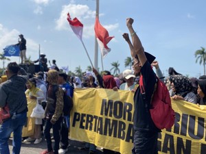 Kantor Gubernur Babel di Demo Nelayan Minta Izin Tambang Laut Beriga Dicabut